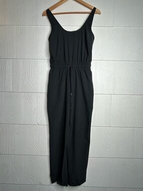 Abercrombie & Fitch Black Sleeveless Maxi Jumpsuit
